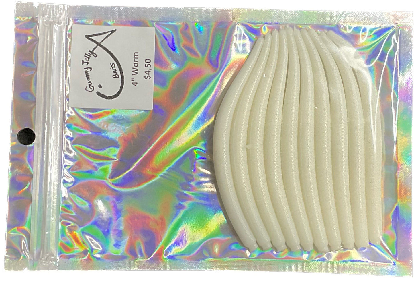 Worm 4 “ (Qty 10) - Basic white