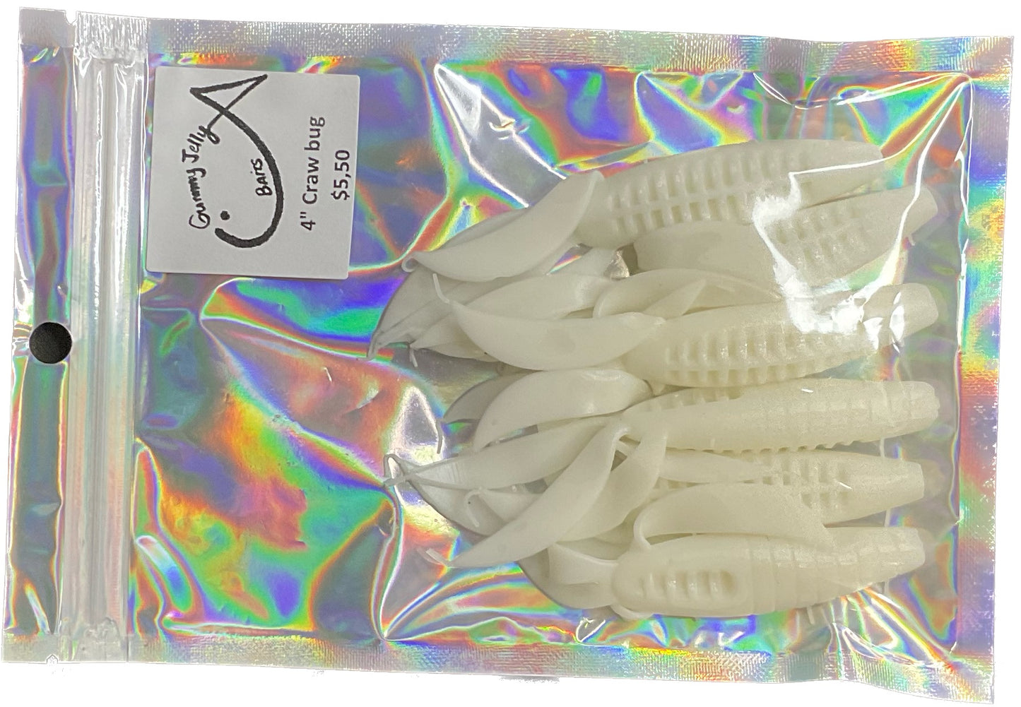 Craw Bug 4 “ - Basic White