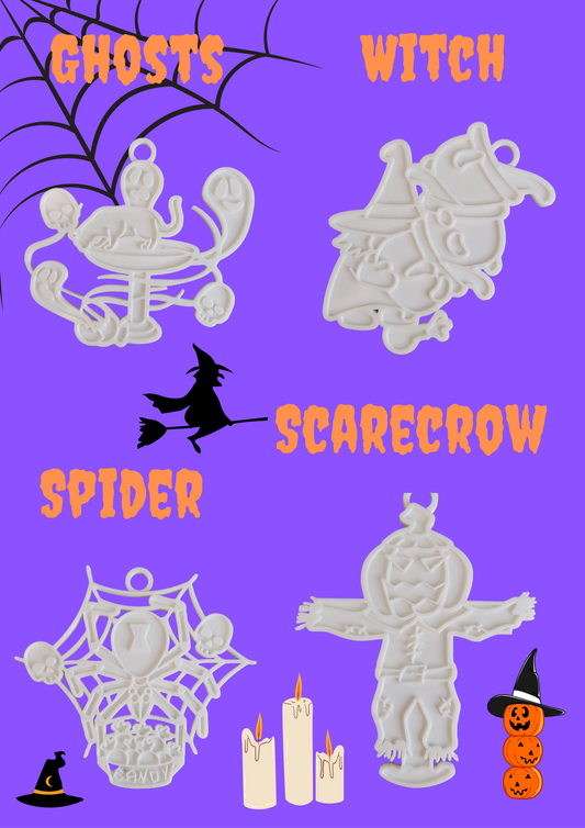 Halloween painting ornaments