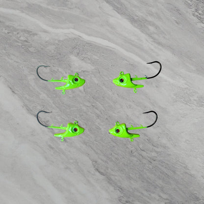 Colored fish head jig