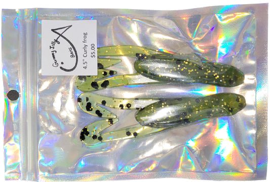 Curly Frog 4.5 “ - Baby bass gold