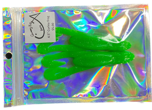 Curly Frog 4.5 “ - Custom green