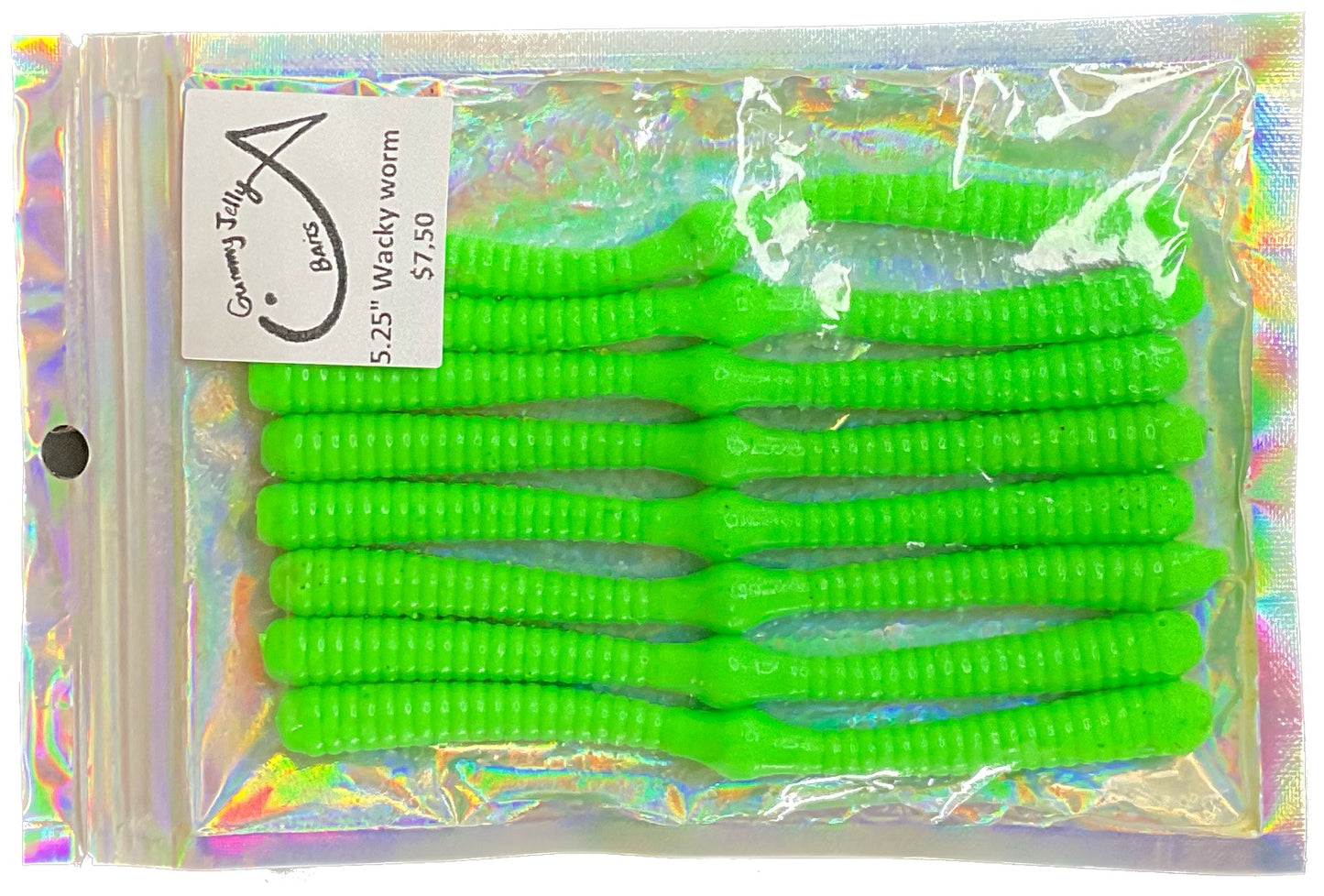 Wacky Worm 5.25 “ - Hot green