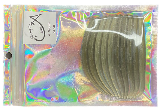 Worm 4 “ (Qty 10) - Mixed colors