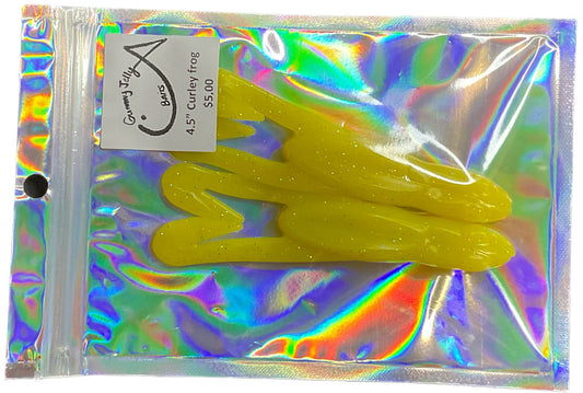 Curly Frog 4.5 “ - Custom yellow
