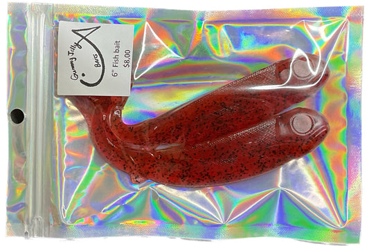 Fish bait 6 “ -  Blood Orange