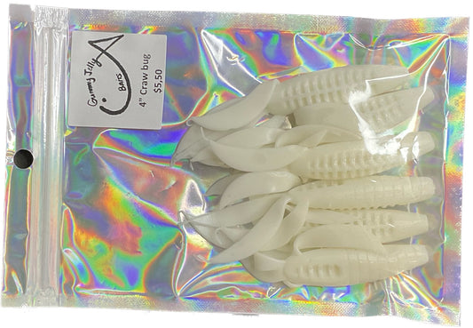 Craw Bug 4 “ - Basic White